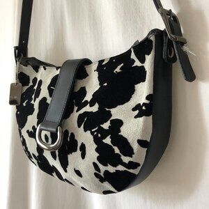 Danier Animal Print Suede Bag